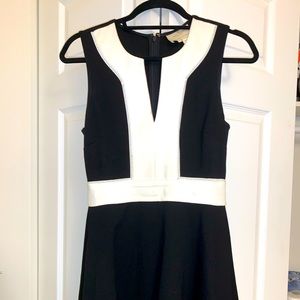 Kate Spade Black and white midi sleeveless dress